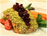 Pistachio Crusted North Atlantic Salmon