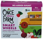 Once Upon a Farm Smart Wheels Toddler Bar Organic Raspberry, Beet & Kale 5pk (3.