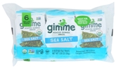 GimMe Organic Sea Salt Roasted Seaweed Snacks (6pk)