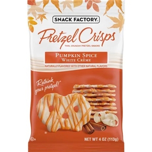 Snack Factory  Pumpkin Spice White Cream Pretzels (4oz)
