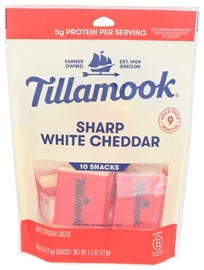 Tillamook Sharp White Cheddar Snacks (7.5 oz)