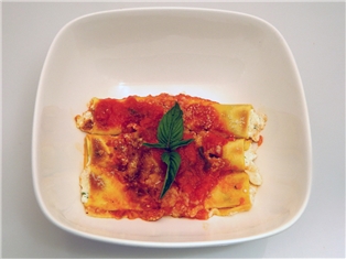 Manicotti with Pomodoro & Basil Sauce