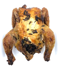Stuffed Cornish Hen (Stuffed W/ Wild Rice Leaks & Mushrooms)