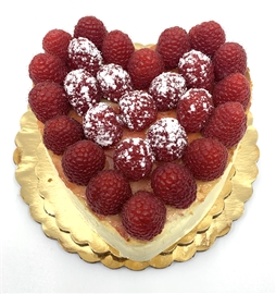 Cheese Cake Raspberry Heart Shape 6"