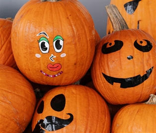 Painted Mini Pumpkins 3-4"