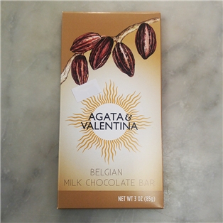 A&V Belgian Milk Chocolate Bar (3oz.)