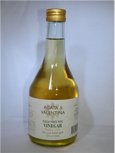 A&V Barrel-Aged Sicilian White Wine Vinegar 17 oz.