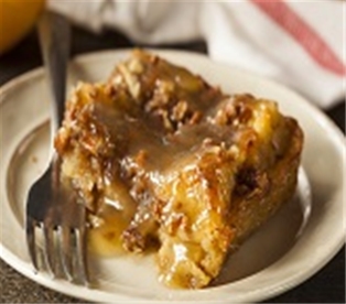 Caramel Apple Pecan Bread Pudding
