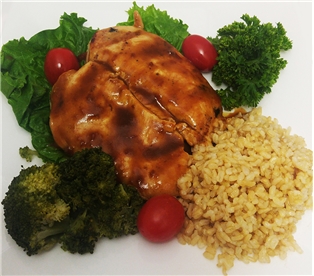 Asian Style Grilled Chicken, Brown Rice & Broccoli